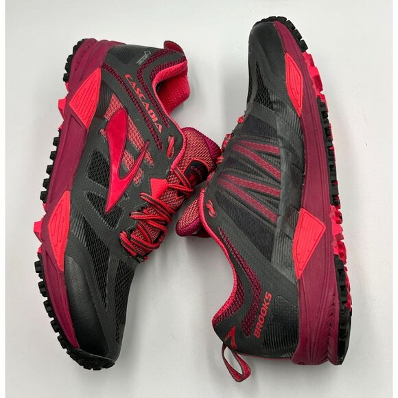 NWOB Brooks Women's Gray Pink Cascadia 11 GTX  Trail Running Shoes Size 10 3131 - Picture 14 of 16
